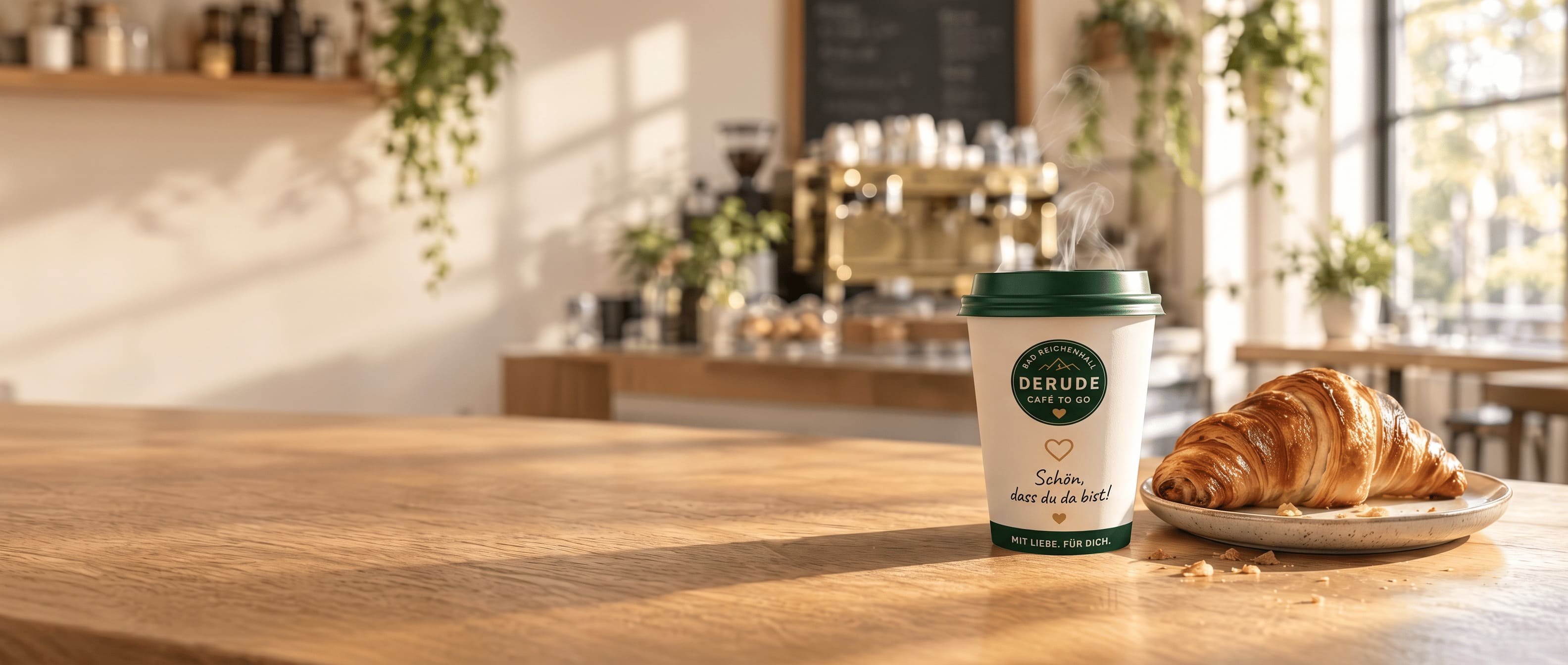DERUDE Becher auf der Theke